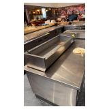 Advantco countertop refrigerated rail 59 inches
