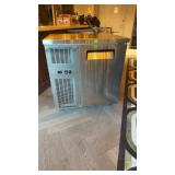 Glass tender single door back bar freezer side