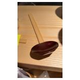 Lot of small wooden ladles