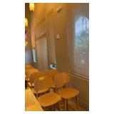 11 sets of neutral colored shades assorted widths