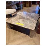 MARBLE LOW SQUARE COCKTAIL TABLE 35X35