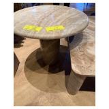 MARBLE ROUND END TABLE / COCKTAIL TABLE, 23