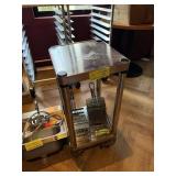 SMALL ROLLING STAINLESS STEEL TABLE