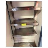3 STAINLESS STEEL WALL SHELVES 24X12