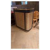 Marble top fancy host hostess station on wheels