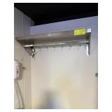 STAINLESS STEEL WALL SHELF WITH POT RACK 36X12