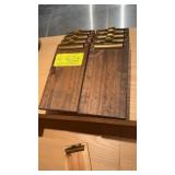 Lot of wood clipboard check presenters