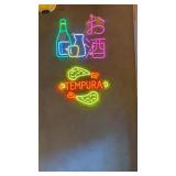 Seven neon look oriental food signs need