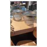 Two  heavy duty strainers