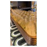 Large lot of shell glasses beer Pilsner glasses