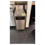 14 inch stainless steel work table trash cover