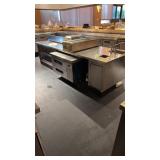 Large stainless steel Center Island 30 inches