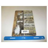 Metal Schnauzer Sign