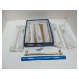 Lot New Towel Bars - Gold Tone - about 10' wide