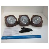 set of 3 New outdoor Solar Landscape Rock Lights