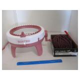 Sentro Knitting Machine with Ball of Fabric