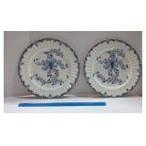 2 - Royal Worcester - Mansfield - Dinner Plates -