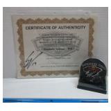 Signed STEPHANE VEILLEUX Puck - MN WILD - w/COA