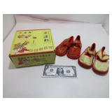 2 Pairs of Vintage Asian Kids Shoes