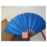 Group of 8 Folding Fans