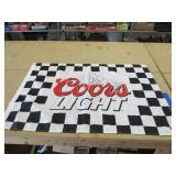 Coors Light Checkered Racing Flag