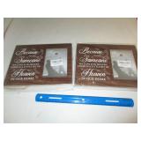 2 New Wood Picture Frames