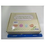 New Coloring Book and 36 Color Marker Set