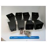 New - Set of 8 Furniture Feet/Legs with Hardware