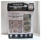 WYATT & ASH - 5'3' x 7'5' Washable Rug - See Desc