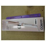 New Double Ceramic Conair 1' Curling Iron for Hair