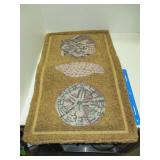 New Front Door Rug - Shell Motif - Dirt Kicking