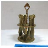 Brass Butter Knives in Holder