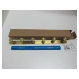 New Brass Tone Wall Mount Coat Hanger