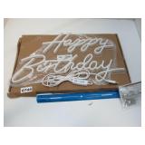 LED -Neon light look- Happy Birthday Wall Lights