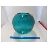 Blue Glass Vase or Bowl