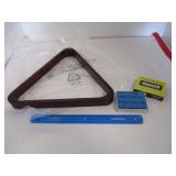 New Wood Pool Rack and Pioneer Chalk