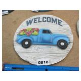 Quote plaque for Garden or Wall - Welcome Truck