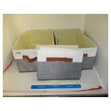 Group New Fabric Storage Baskets