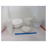 32pc Plastic Dinnerware