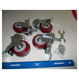 Set of 4 New Caster Wheels