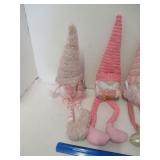 Group of 3 Pink Gnomes