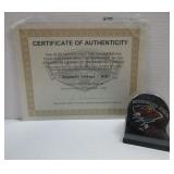 Signed STEPHANE VEILLEUX Puck - MN WILD - w/COA