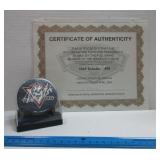 Signed NICK SCHULTZ Puck - MN WILD - w/COA
