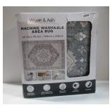 WYATT & ASH - 5'3' x 7'5' Washable Rug -