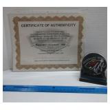 Signed PIERRE-MARC BOUCHARD Puck - MN WILD- w/COA