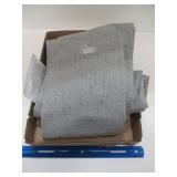 2 New Gray Blackout Curtains