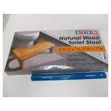 New Natural Wood Toilet Stoole 85' x 16.5' x 7'