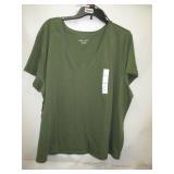 NEW WOMENS VNECK TEE 2X AVA & VIV