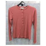 NEW WOMENS LONG SLEEVE SHIRT LG UNIVERSAL THREADS