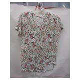 NEW WOMENS FLORAL TEE XS HUE